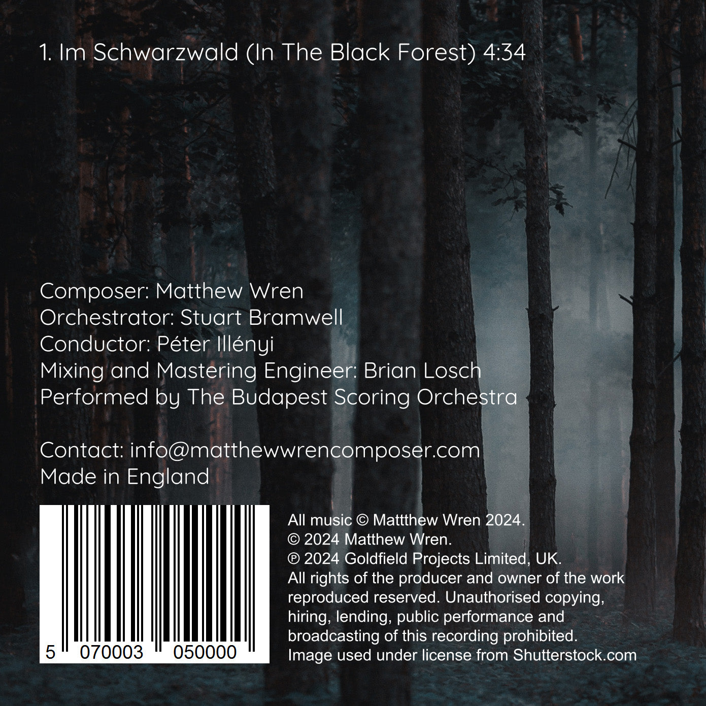 Im Schwarzwald (In The Black Forest) Audio-CD